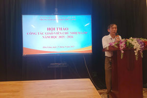 Hội nghị công tác giáo viên chủ nhiệm năm học 2025-2026