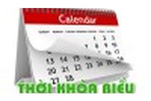 THỜI KHÓA BIỂU tuần 6