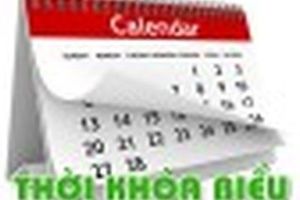 THỜI KHÁO BIỂU TUẦN 20