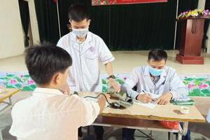 KHÁM SỨC KHOẺ ĐỊNH KỲ CHO HỌC SINH TRUNG TÂM GDTX2 TỈNH LẠNG SƠN