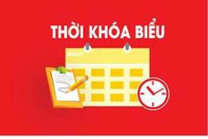 Thời khoá biểu thực hiện từ 06/9/2021