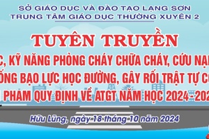 TRUNG TÂM GDTX 2 TỔ CHỨC TUYÊN TRUYỀN KIẾN THỨC, KỸ NĂNG VỀ PHÒNG CHÁY, CHỮA CHÁY VÀ CỨU NẠN, CỨU HỘ; PHÒNG CHỐNG BẠO LỰC HỌC ĐƯỜNG, GÂY RỐI TRẬT TỰ VÀ VI PHẠM AN TOÀN GIAO THÔNG NĂM HỌC  2024 – 2025
